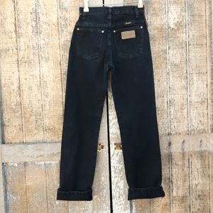 vintage wrangler black high rise boyfriend jeans 23/00